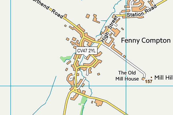 CV47 2YL map - OS VectorMap District (Ordnance Survey) CV47 2YL map - OS VectorMap District (Ordnance Survey)