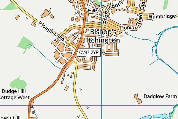 CV47 2YP map - OS VectorMap District (Ordnance Survey) CV47 2YP map - OS VectorMap District (Ordnance Survey)