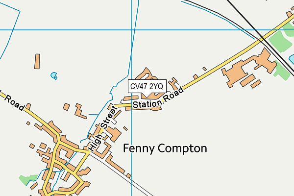 CV47 2YQ map - OS VectorMap District (Ordnance Survey) CV47 2YQ map - OS VectorMap District (Ordnance Survey)