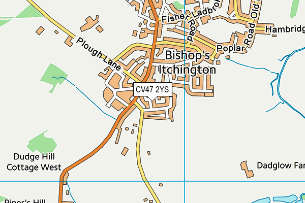 CV47 2YS map - OS VectorMap District (Ordnance Survey) CV47 2YS map - OS VectorMap District (Ordnance Survey)