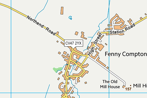 CV47 2YX map - OS VectorMap District (Ordnance Survey) CV47 2YX map - OS VectorMap District (Ordnance Survey)