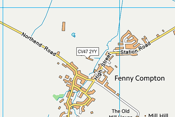 CV47 2YY map - OS VectorMap District (Ordnance Survey) CV47 2YY map - OS VectorMap District (Ordnance Survey)