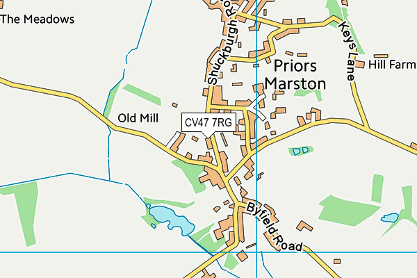 CV47 7RG map - OS VectorMap District (Ordnance Survey) CV47 7RG map - OS VectorMap District (Ordnance Survey)