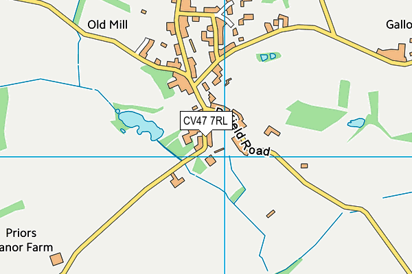 CV47 7RL map - OS VectorMap District (Ordnance Survey) CV47 7RL map - OS VectorMap District (Ordnance Survey)