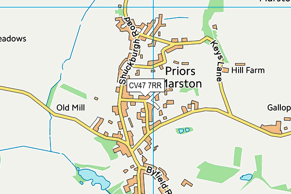 CV47 7RR map - OS VectorMap District (Ordnance Survey) CV47 7RR map - OS VectorMap District (Ordnance Survey)