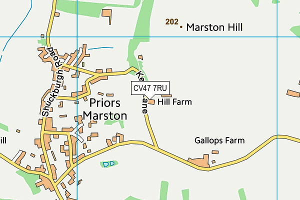 CV47 7RU map - OS VectorMap District (Ordnance Survey) CV47 7RU map - OS VectorMap District (Ordnance Survey)