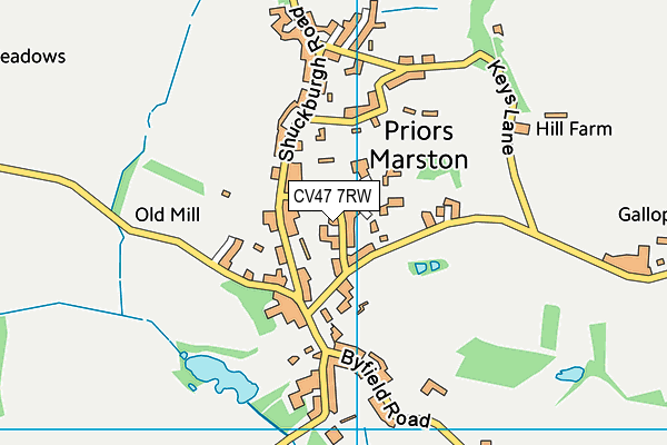 CV47 7RW map - OS VectorMap District (Ordnance Survey) CV47 7RW map - OS VectorMap District (Ordnance Survey)