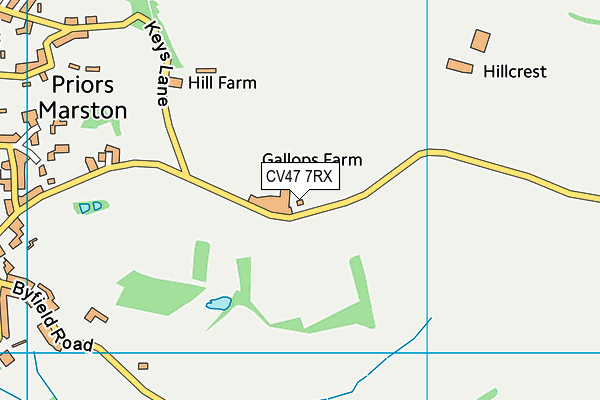 CV47 7RX map - OS VectorMap District (Ordnance Survey) CV47 7RX map - OS VectorMap District (Ordnance Survey)