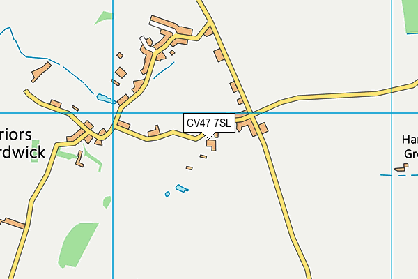 CV47 7SL map - OS VectorMap District (Ordnance Survey) CV47 7SL map - OS VectorMap District (Ordnance Survey)