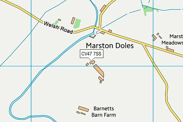 CV47 7SS map - OS VectorMap District (Ordnance Survey) CV47 7SS map - OS VectorMap District (Ordnance Survey)