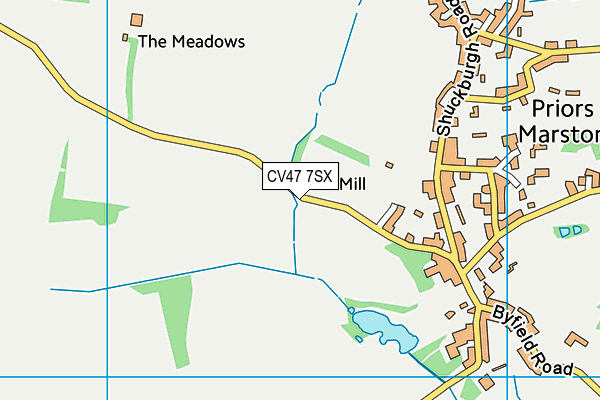CV47 7SX map - OS VectorMap District (Ordnance Survey)