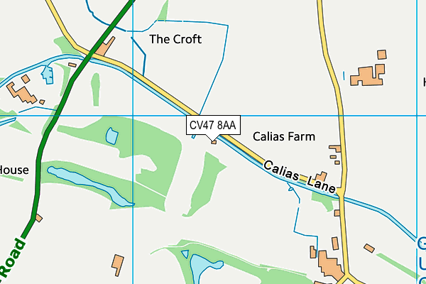 CV47 8AA map - OS VectorMap District (Ordnance Survey) CV47 8AA map - OS VectorMap District (Ordnance Survey)