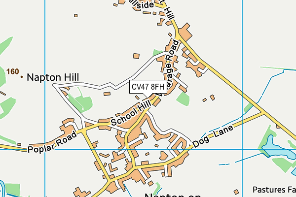 CV47 8FH map - OS VectorMap District (Ordnance Survey) CV47 8FH map - OS VectorMap District (Ordnance Survey)