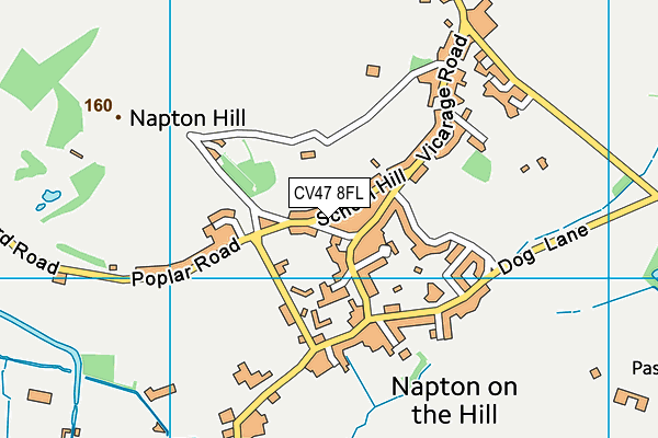 CV47 8FL map - OS VectorMap District (Ordnance Survey) CV47 8FL map - OS VectorMap District (Ordnance Survey)