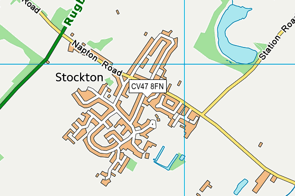 CV47 8FN map - OS VectorMap District (Ordnance Survey)