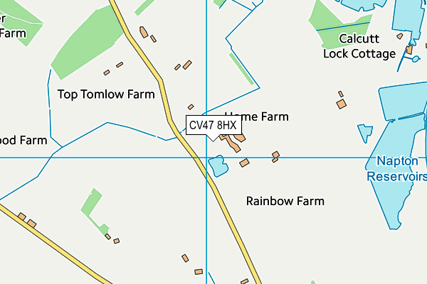 CV47 8HX map - OS VectorMap District (Ordnance Survey) CV47 8HX map - OS VectorMap District (Ordnance Survey)