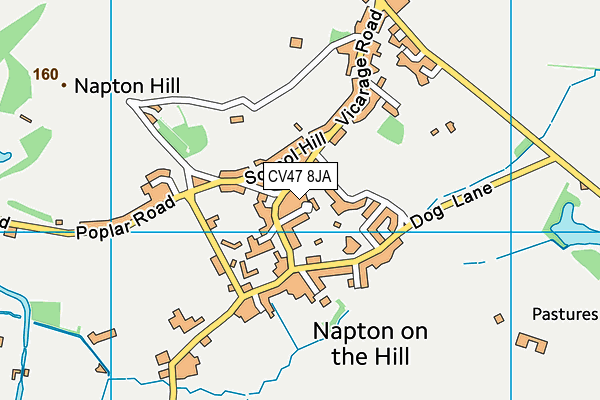 CV47 8JA map - OS VectorMap District (Ordnance Survey) CV47 8JA map - OS VectorMap District (Ordnance Survey)