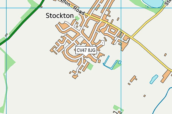 CV47 8JG map - OS VectorMap District (Ordnance Survey) CV47 8JG map - OS VectorMap District (Ordnance Survey)