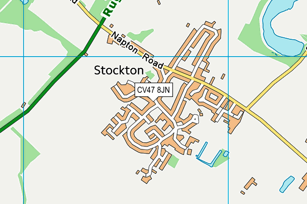 CV47 8JN map - OS VectorMap District (Ordnance Survey)