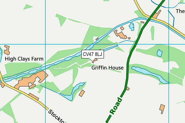 CV47 8LJ map - OS VectorMap District (Ordnance Survey) CV47 8LJ map - OS VectorMap District (Ordnance Survey)