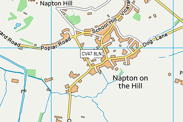 CV47 8LN map - OS VectorMap District (Ordnance Survey) CV47 8LN map - OS VectorMap District (Ordnance Survey)