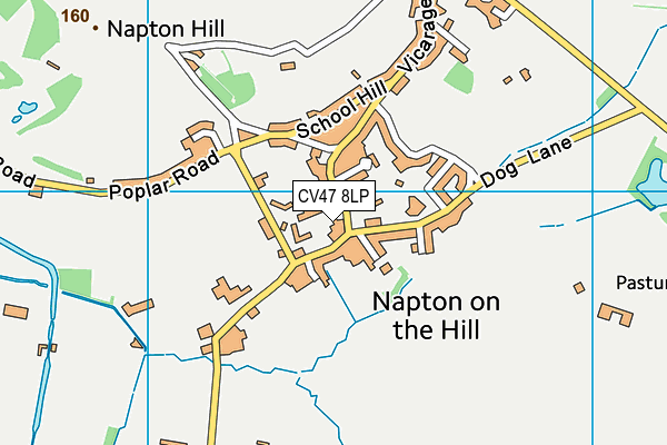 CV47 8LP map - OS VectorMap District (Ordnance Survey) CV47 8LP map - OS VectorMap District (Ordnance Survey)