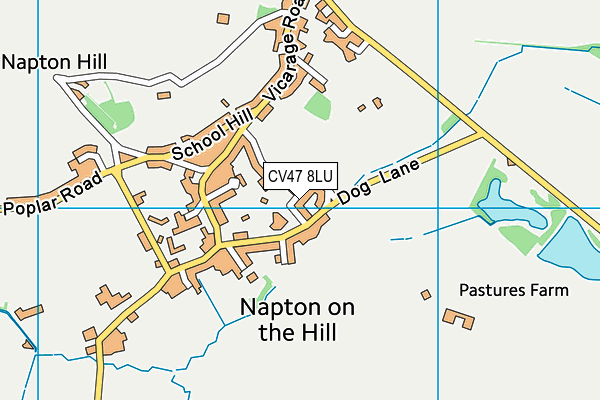 CV47 8LU map - OS VectorMap District (Ordnance Survey) CV47 8LU map - OS VectorMap District (Ordnance Survey)
