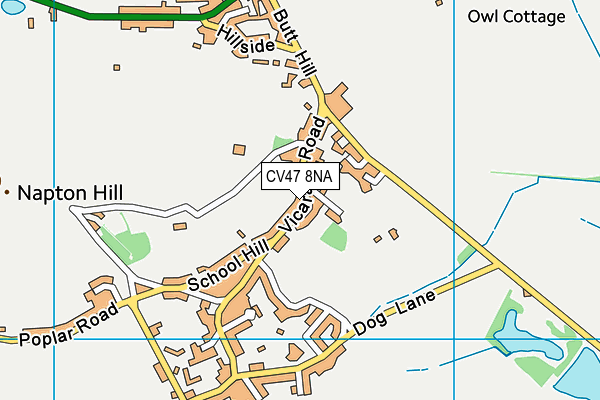 CV47 8NA map - OS VectorMap District (Ordnance Survey) CV47 8NA map - OS VectorMap District (Ordnance Survey)