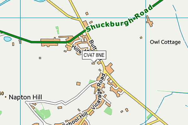 CV47 8NE map - OS VectorMap District (Ordnance Survey) CV47 8NE map - OS VectorMap District (Ordnance Survey)