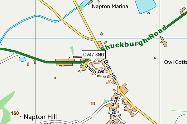 CV47 8NU map - OS VectorMap District (Ordnance Survey)
