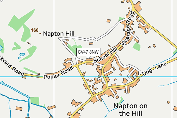 CV47 8NW map - OS VectorMap District (Ordnance Survey) CV47 8NW map - OS VectorMap District (Ordnance Survey)