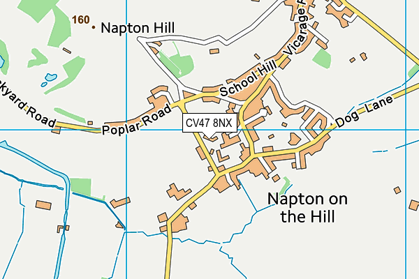 CV47 8NX map - OS VectorMap District (Ordnance Survey) CV47 8NX map - OS VectorMap District (Ordnance Survey)