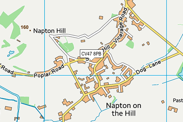 CV47 8PB map - OS VectorMap District (Ordnance Survey) CV47 8PB map - OS VectorMap District (Ordnance Survey)