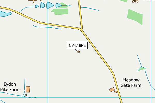 CV47 8PE map - OS VectorMap District (Ordnance Survey) CV47 8PE map - OS VectorMap District (Ordnance Survey)
