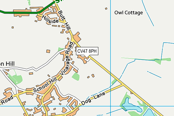 CV47 8PH map - OS VectorMap District (Ordnance Survey) CV47 8PH map - OS VectorMap District (Ordnance Survey)