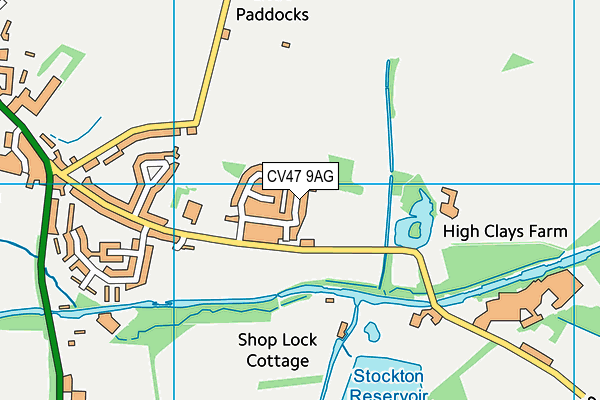CV47 9AG map - OS VectorMap District (Ordnance Survey) CV47 9AG map - OS VectorMap District (Ordnance Survey)