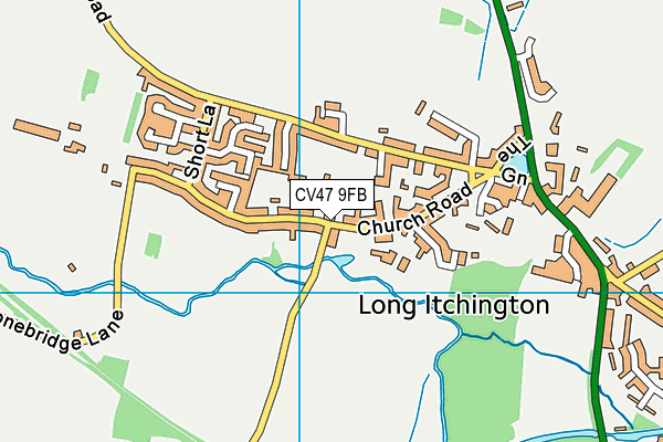 CV47 9FB map - OS VectorMap District (Ordnance Survey) CV47 9FB map - OS VectorMap District (Ordnance Survey)