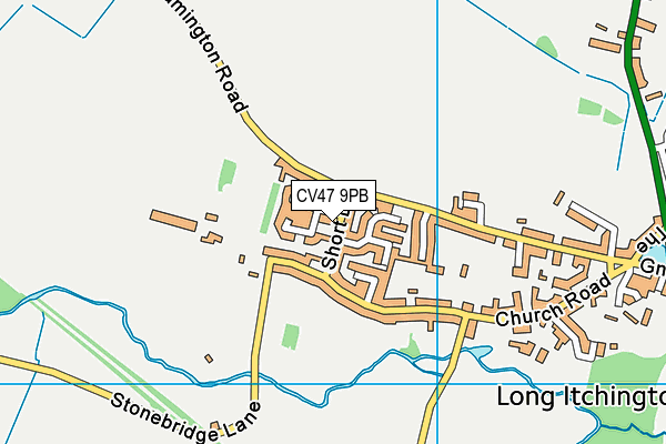 CV47 9PB map - OS VectorMap District (Ordnance Survey) CV47 9PB map - OS VectorMap District (Ordnance Survey)