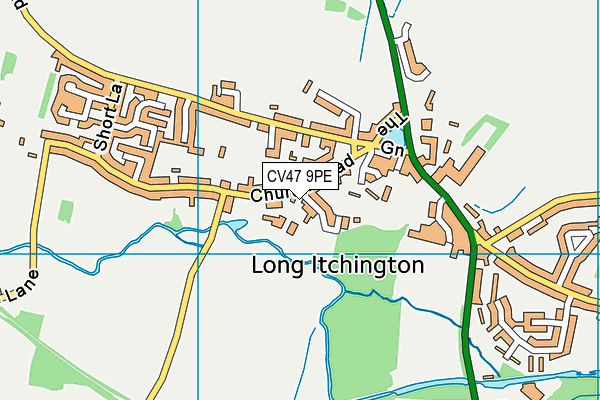 CV47 9PE map - OS VectorMap District (Ordnance Survey) CV47 9PE map - OS VectorMap District (Ordnance Survey)