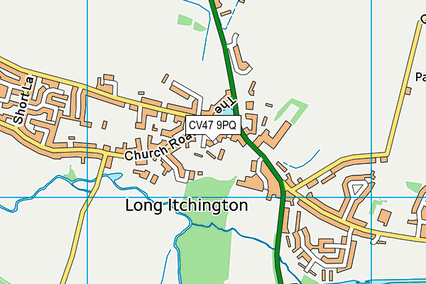 CV47 9PQ map - OS VectorMap District (Ordnance Survey) CV47 9PQ map - OS VectorMap District (Ordnance Survey)