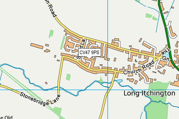 CV47 9PS map - OS VectorMap District (Ordnance Survey) CV47 9PS map - OS VectorMap District (Ordnance Survey)