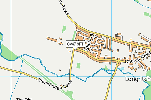 CV47 9PT map - OS VectorMap District (Ordnance Survey) CV47 9PT map - OS VectorMap District (Ordnance Survey)