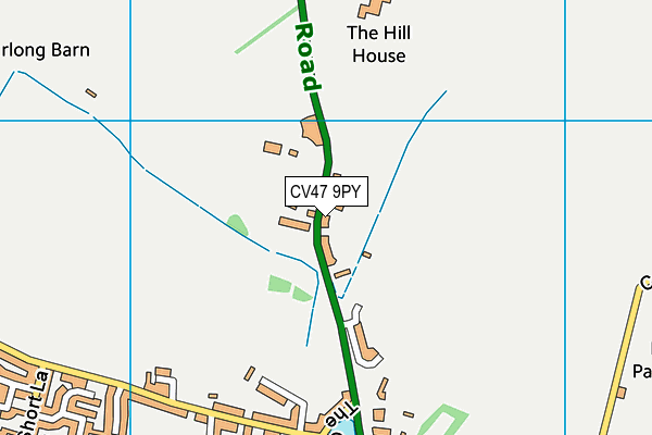 CV47 9PY map - OS VectorMap District (Ordnance Survey) CV47 9PY map - OS VectorMap District (Ordnance Survey)