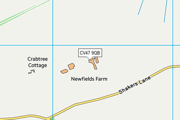 CV47 9QB map - OS VectorMap District (Ordnance Survey) CV47 9QB map - OS VectorMap District (Ordnance Survey)