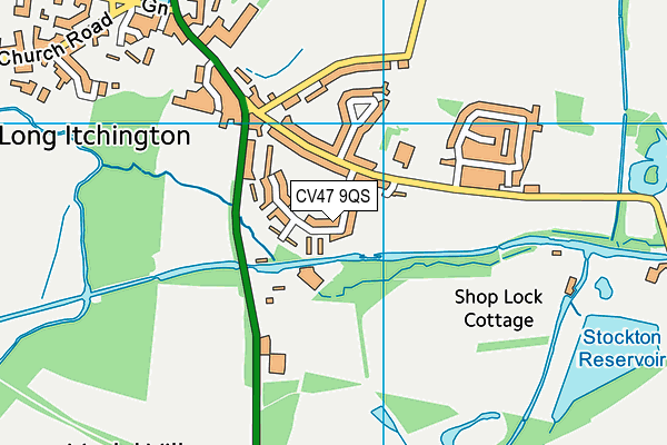 CV47 9QS map - OS VectorMap District (Ordnance Survey) CV47 9QS map - OS VectorMap District (Ordnance Survey)