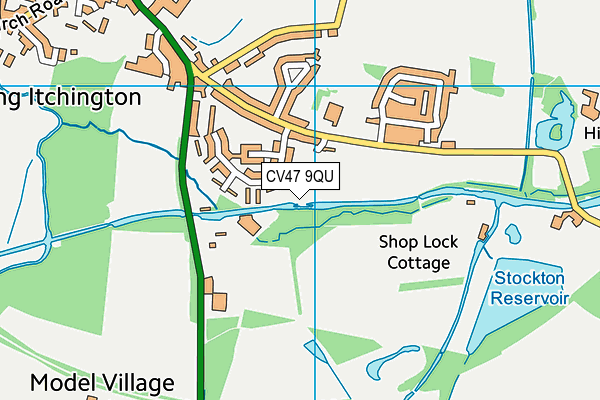 CV47 9QU map - OS VectorMap District (Ordnance Survey) CV47 9QU map - OS VectorMap District (Ordnance Survey)