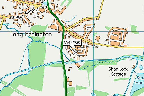 CV47 9QX map - OS VectorMap District (Ordnance Survey) CV47 9QX map - OS VectorMap District (Ordnance Survey)