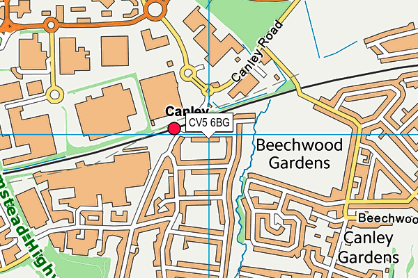 CV5 6BG map - OS VectorMap District (Ordnance Survey) CV5 6BG map - OS VectorMap District (Ordnance Survey)