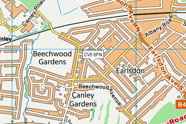 CV5 6FN map - OS VectorMap District (Ordnance Survey) CV5 6FN map - OS VectorMap District (Ordnance Survey)