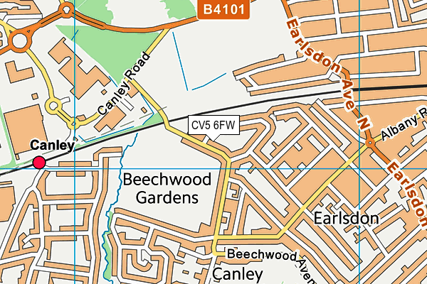 CV5 6FW map - OS VectorMap District (Ordnance Survey) CV5 6FW map - OS VectorMap District (Ordnance Survey)